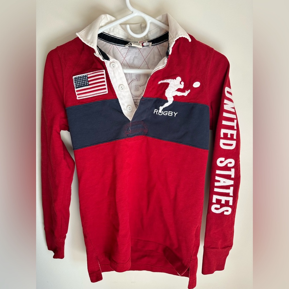 RARE RUGBY RALPH LAUREN WOMEN’S RUGBY COLLARED SHIRT – USA EDITION (2004) $198 - Picture 7 of 15